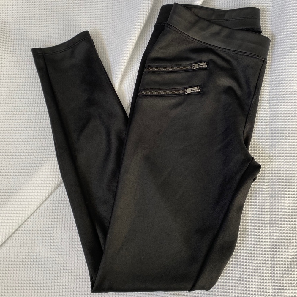 Flax Leather Pants